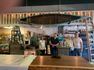 RRHS installed this Easdale canoe in the Big Bottom Market. July 2019