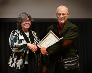 Roberto Esteves – Archive Recognition Award with Margie Purser, Chair, Sonoma County Historical Records Commission